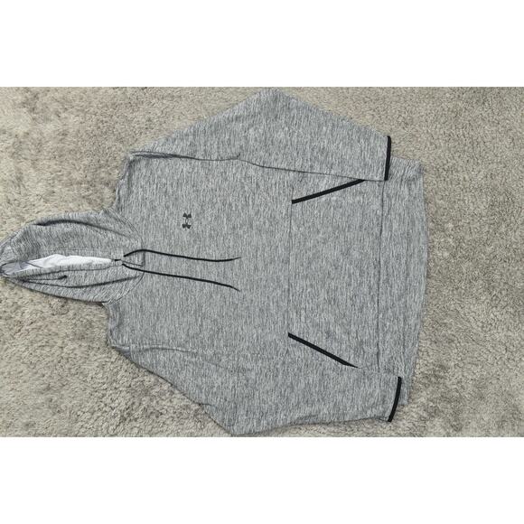 Under Armour 2XL Gray Polyester Pullover Hoodie Men's Loose Coldgear Hood - Picture 4 of 9